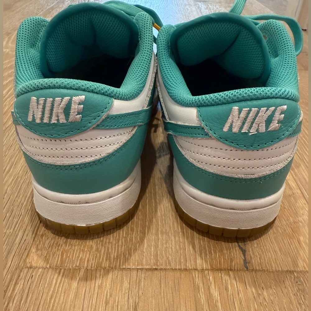 EUC - Nike Dunk White/Washed Teal-kumquat Women's Sneakers - Picture 3 of 5